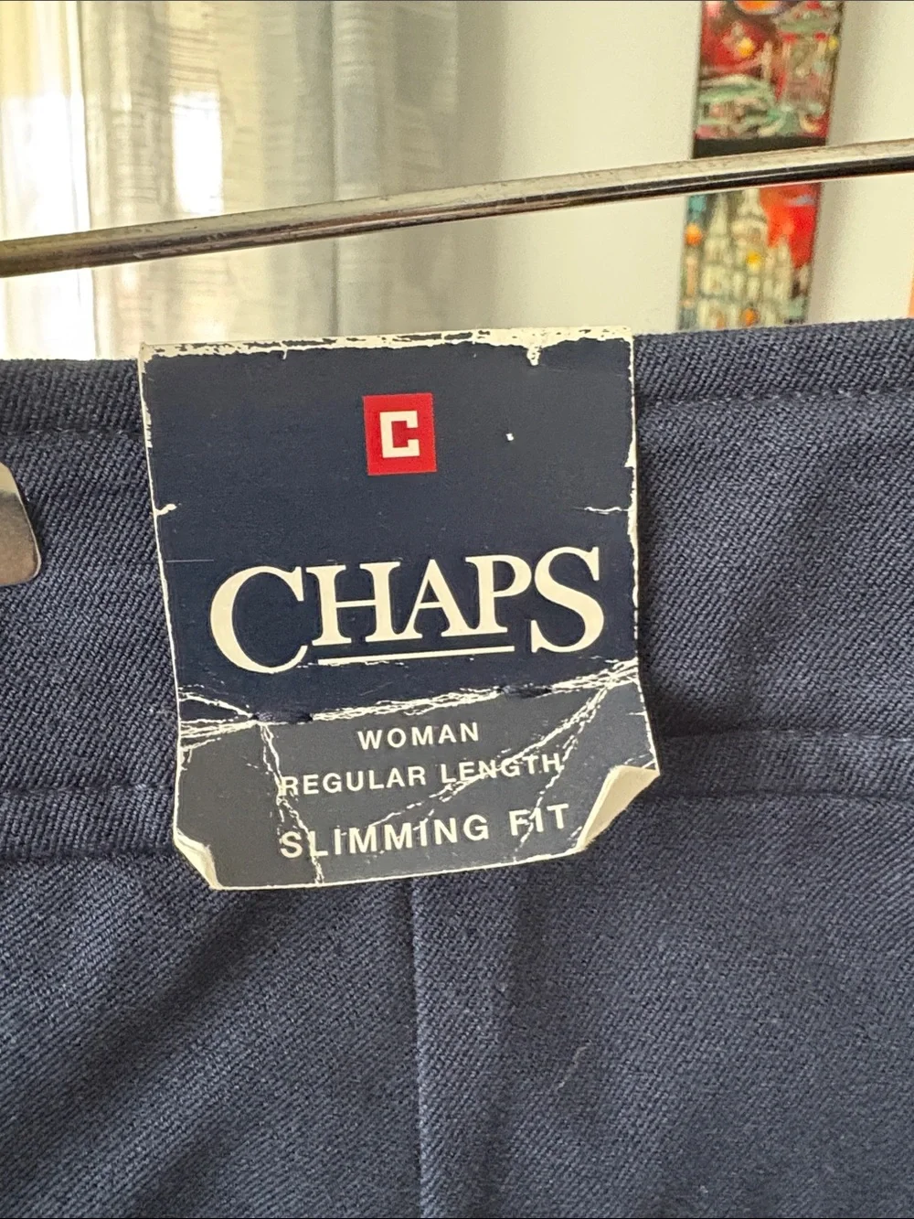 Chaps women’s Navy Dress Pants - Tailored Straight Leg